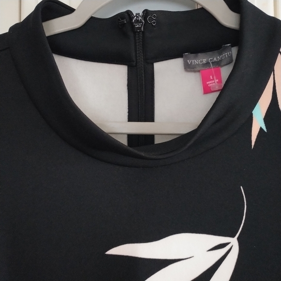 Vince Camuto Glacier Dream Black Sleeveless Top L - Picture 4 of 11